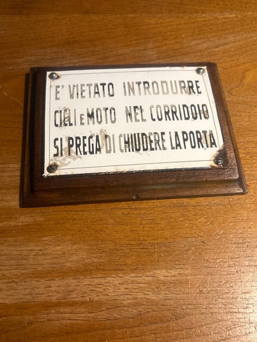 Targa smaltata vietato - targa, smaltata-vietato