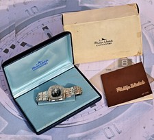 Philip Watch Raro Cormoran Automatic Acciaio Cassa TV d'Epoca Corredo Completo