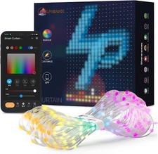 Led  tenda Luminosa a cascata 520 LED Smart WiFi, IP65 Waterproof, 1.5x2m App