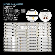 KIT 10 BARRE STRIP 5 LED TV
