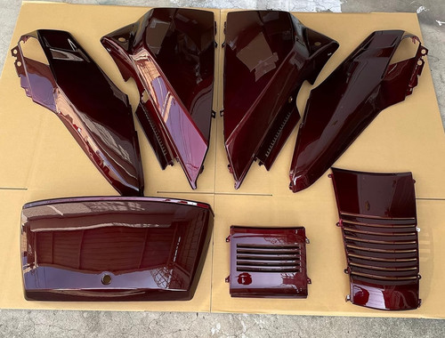 Carene plastiche bordeaux - carene, met