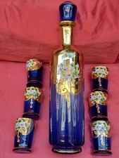 Servizio Rosolio Murano Blu
