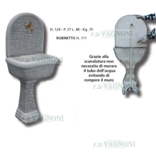 Fontana parete con - fontana,