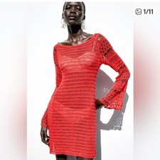 Mini abito rosso Zara in