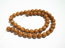 1filo/46pz perline pietre dure in diaspro wood lace stone naturale 8mm  bijoux 