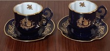 Artisanal Limoges Cobalt Blue