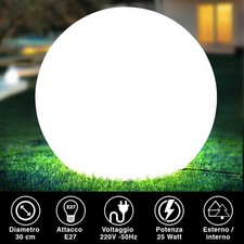 Lampada Sfera Giardino 30cm