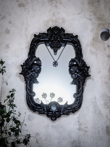 Black demon mirror - black,