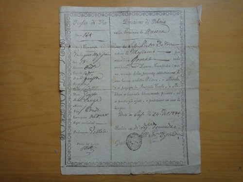 1835 foglio via direzione - 1835-foglio, via-direzione