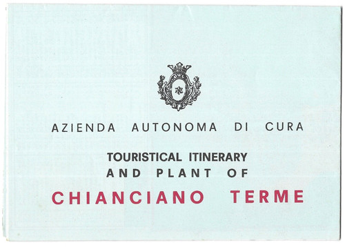 Vintage map chianciano terme - map,