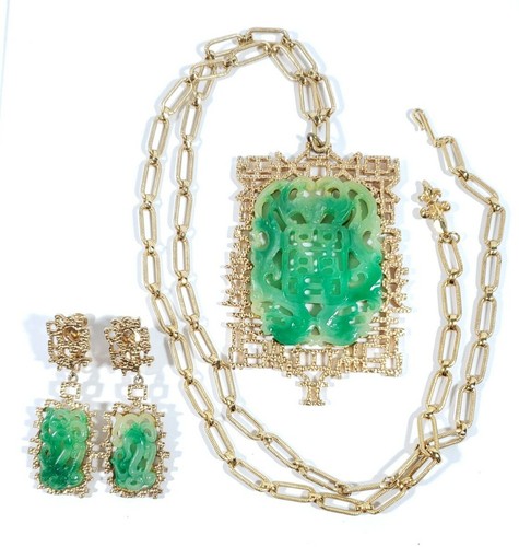 Collana orecchini vintage - e,
