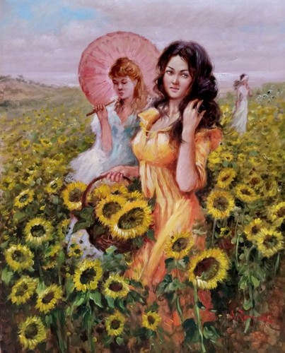 Olio tela domenico ronca - su,