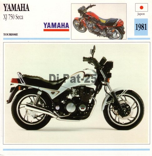Fiche moto yamaha xj - moto, 750