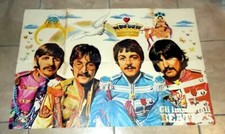 I BEATLES Poster di 57 x 84 cm. del 1977 con i testi delle più belle canzoni