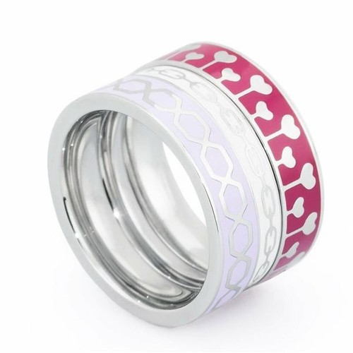 Sagapo anello donna fasce - anello, 3