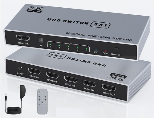 Switch hdmi 4k 120hz - 5, 1