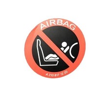 Adesivo AIRBAG MERCEDES MOLTI MODELLI Originale
