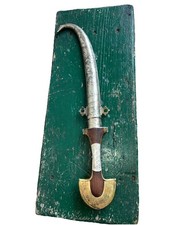 Moroccan Jambiya, Moroccan Handmade Dagger Black Handle Wood Knife Stainless
