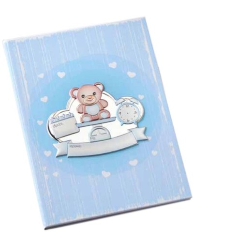 Diario bambino celeste per
