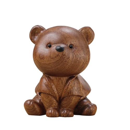 Statuine orso legno - statuine, in