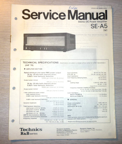 Originale technics - originale, se-a5