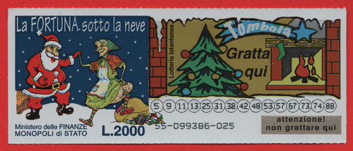 Gratta vinci lotteria - e,