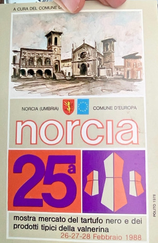Cartolina norcia 25ª - 25ª, mostra