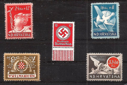 Francobollo svastica germania - francobollo,