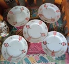 Set 5 antichi piattini vintage