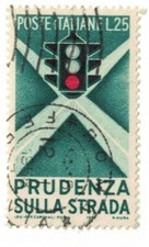 SEMAFORO E INCROCIO STRADALE - *ITALIA REPUBBLICA 1957* 