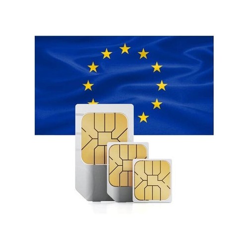 Scheda sim per unione - per, europea