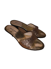 Ciabatte Tacco E Glitter Oro