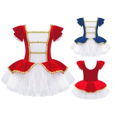 Costume bambina bambina fascia natalizia majorette vestito cosplay halloween batteria giocattolo soldato
