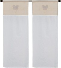 coppia di tendine a vetro da