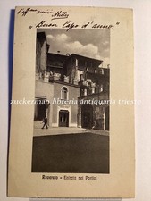 ROVERETO Entrata nei Portici cartolina antica postcard viaggiata 