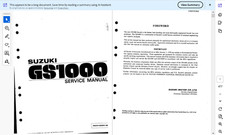 Suzuki GS1000 1978-1981