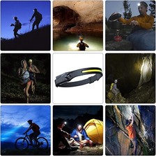 Torcia frontale usb a led