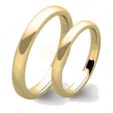 Coppia di fedi in oro giallo 9