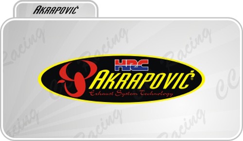 Adesivo stickers akrapovic - adesivo,