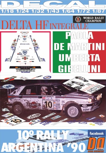 Decal lancia delta - decal,