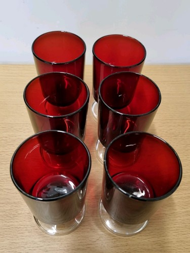Set bicchieri rosso rubino - set,