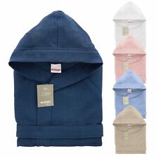 Accappatoio Zucchi Nido d'ape con capuccio Solo Tuo Unisex Uomo Donna Bambino