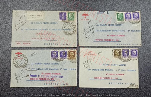 Lotto buste viaggiate cuneo - lotto,