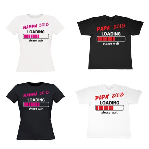 Coppia shirt mamma - t-shirt, papa'
