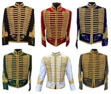 Giacca uniforme militare uomo tunica napoleonica Pelisse Hussar Jacket