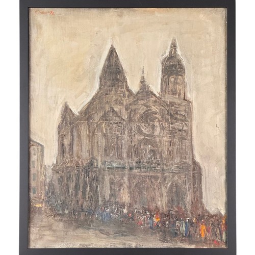 Dipinto olio cattedrale - cattedrale, di