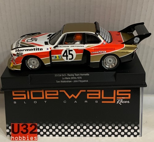 Slot car racer - racer, sideways