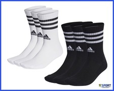 3 Paia di Calzini ADIDAS da Uomo Donna Calze Sportive Tennis Spugna 41 42 43 44