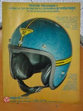 Pubblicità CASCO NAVA super jet flake / ZANETTI MOTORI   anno 1972
