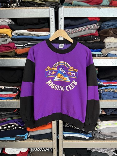 Felpa girocollo viola - , vintage